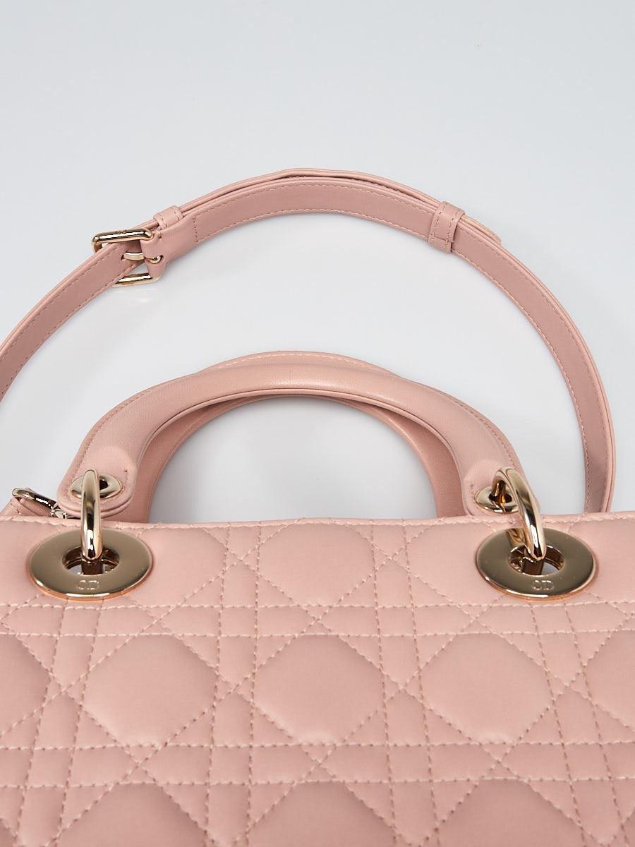Medium Lady Dior Bag Blush Cannage Lambskin — view 4