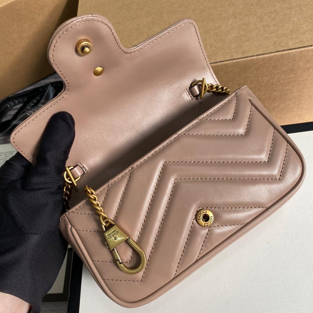 Gucci GG Marmont Mini Bag Women - Dusty Pink — view 4