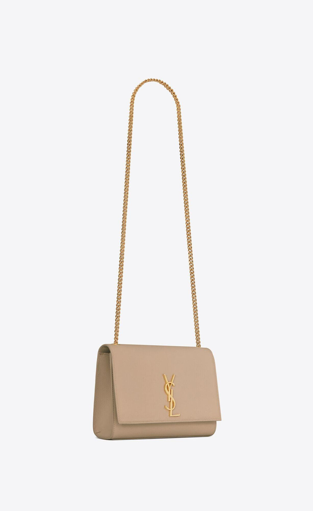 YSL Kate Medium Chain Bag in Grain De Poudre Embossed Leather — view 2