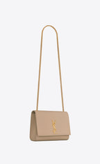 YSL Kate Medium Chain Bag in Grain De Poudre Embossed Leather — view 2