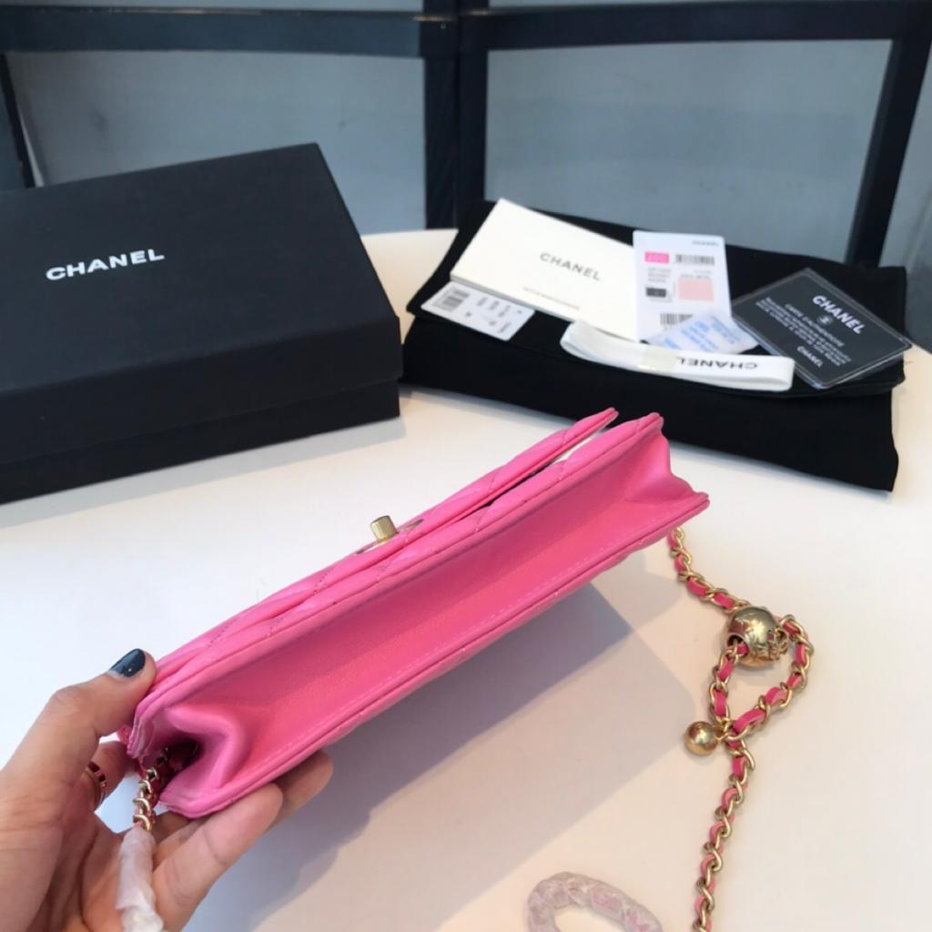 Chanel Wallet On Chain Pink — view 3