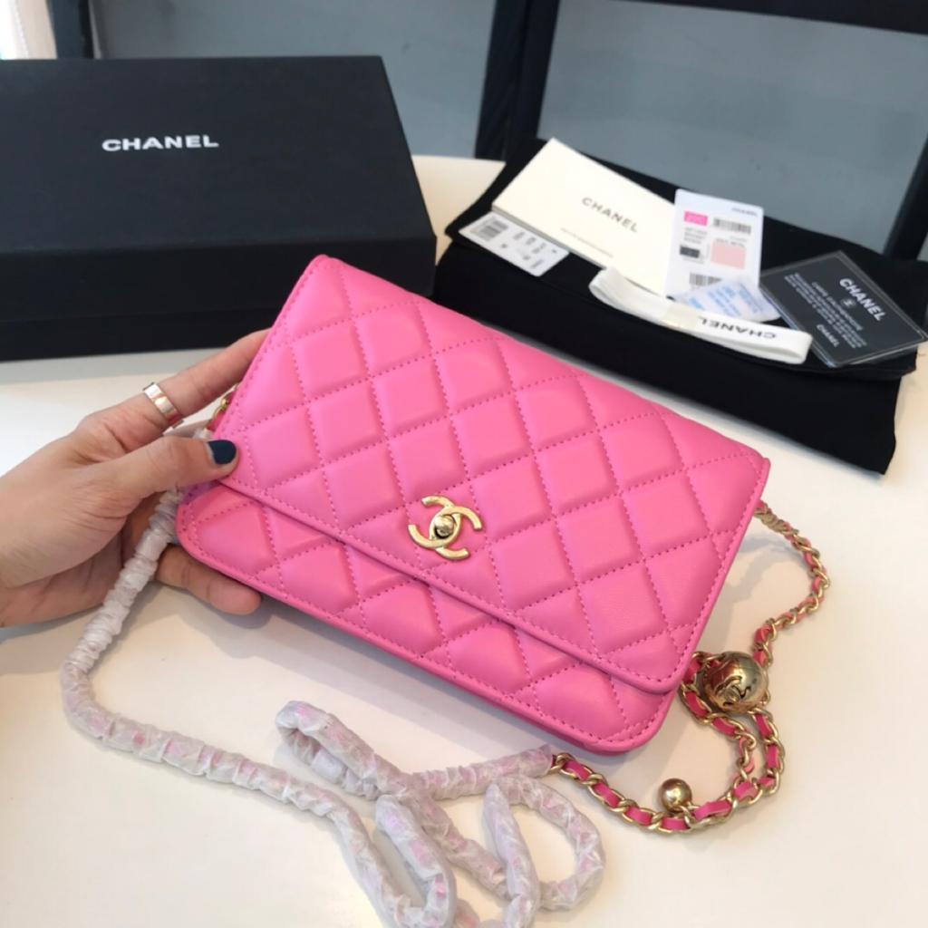 Chanel Wallet On Chain Pink — view 1