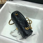 Chanel Mini Flap Bag with Top Handle Caviar — view 4