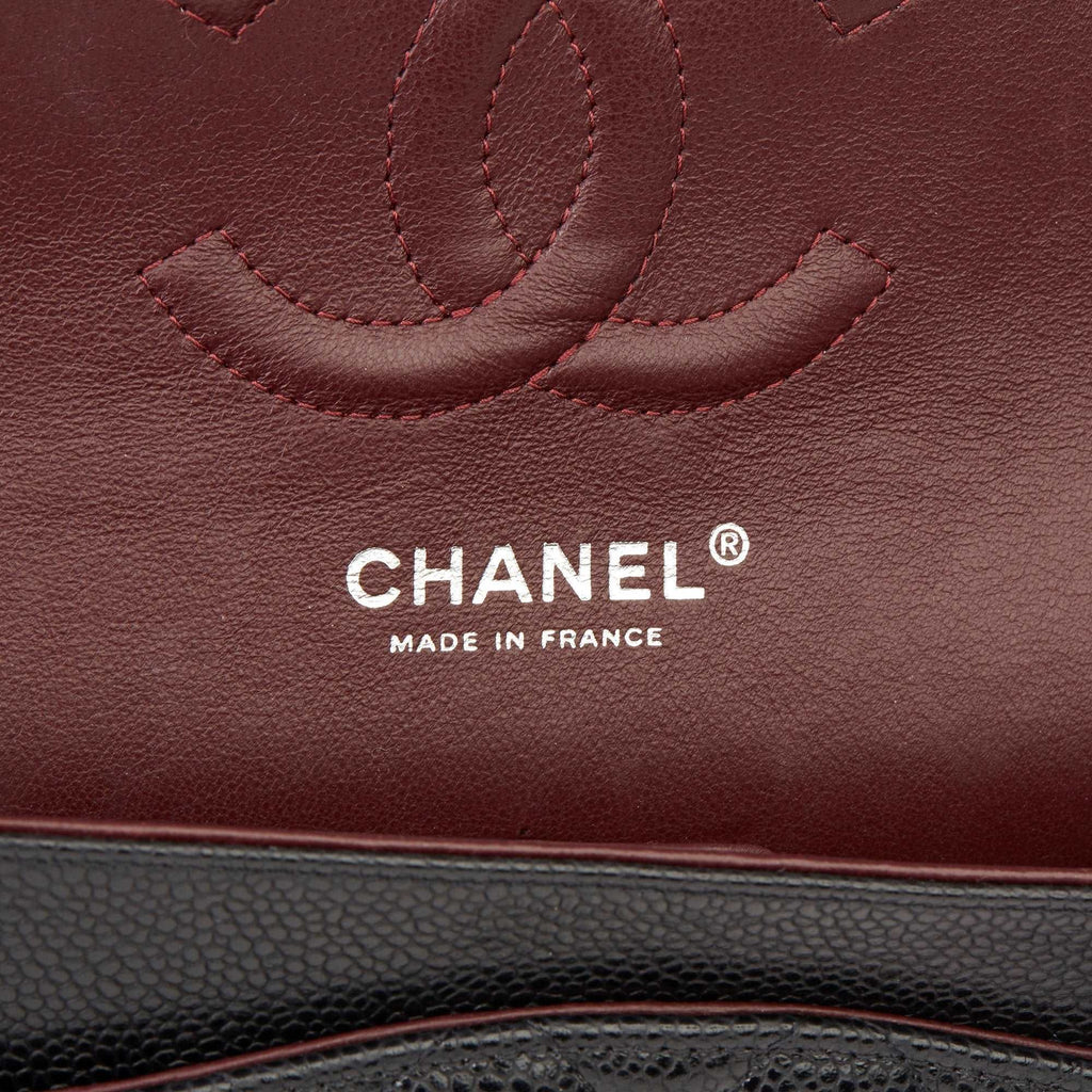 Chanel Classic Flap Bag with Silver Hardware - Black — view 7