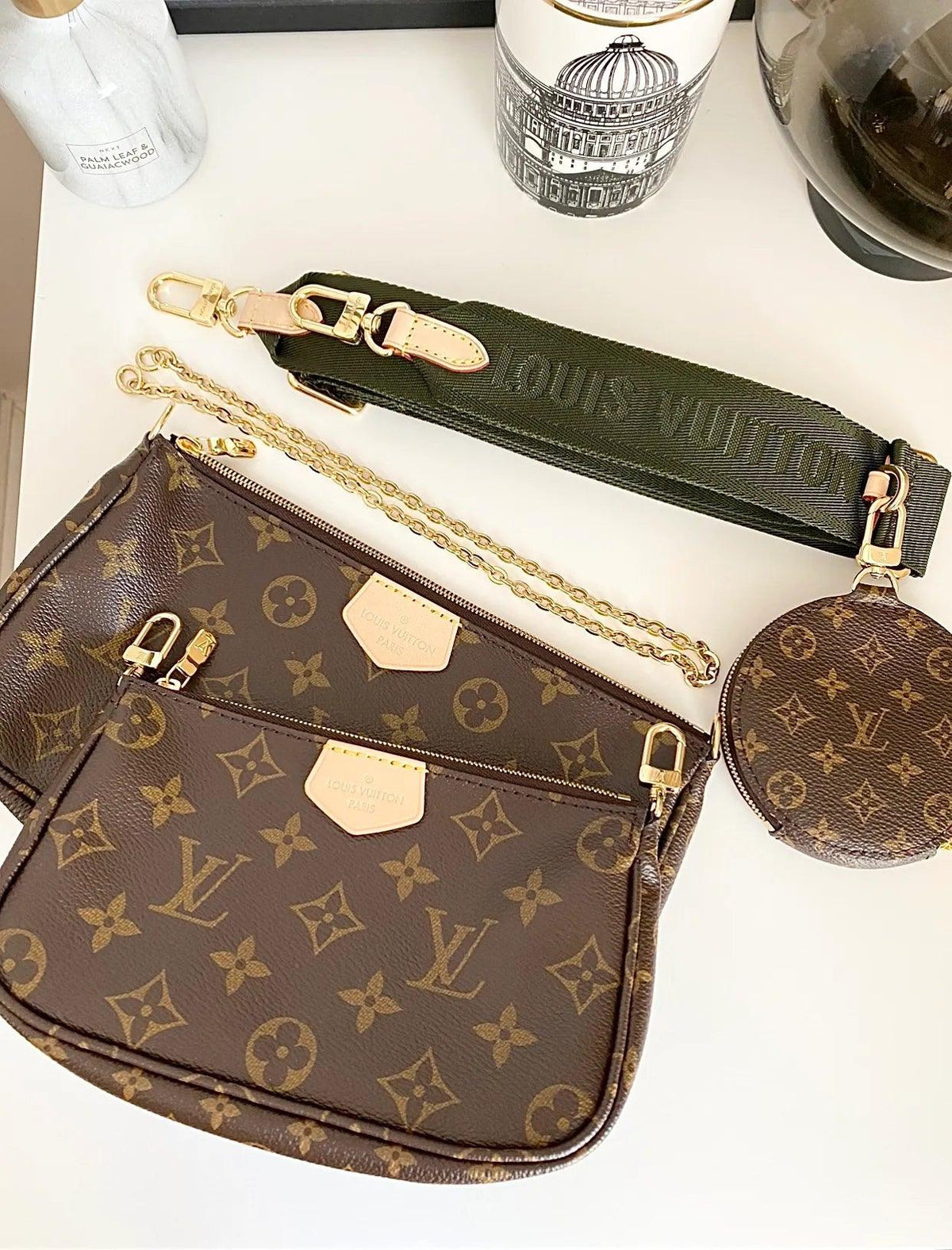 Multi Pochette Accessoires Monogram Canvas - Khaki — view 11