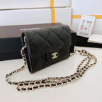 Chanel Mini Wallet On Chain Caviar Leather — view 1