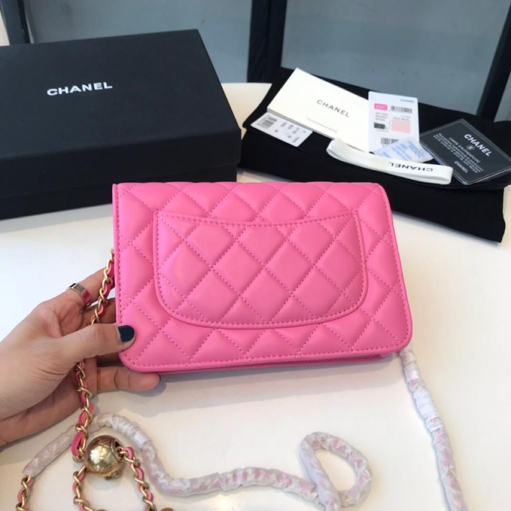 Chanel Wallet On Chain Pink — view 7