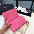 Chanel Wallet On Chain Pink — view 9