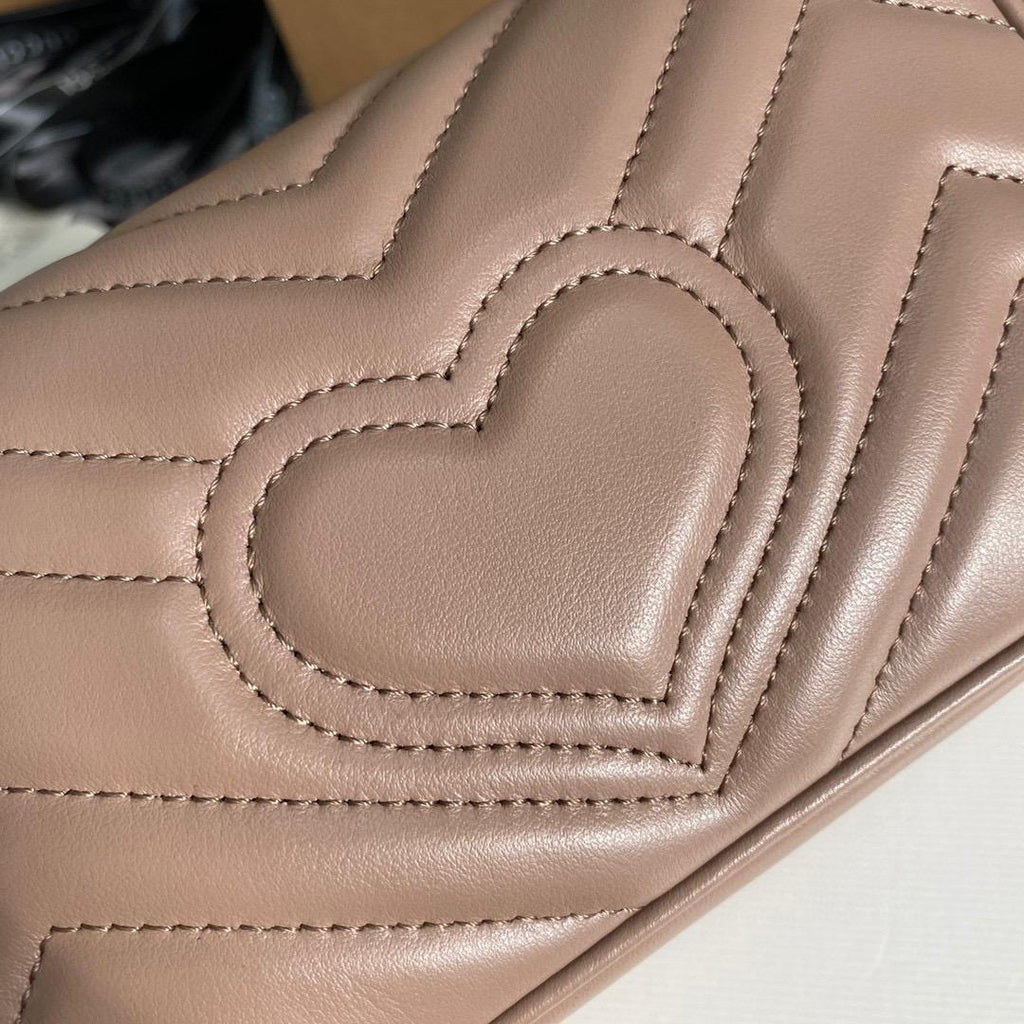 Gucci GG Marmont Mini Bag Women - Dusty Pink — view 3