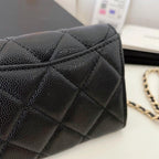 Chanel Mini Wallet On Chain Caviar Leather — view 8