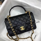 Chanel Mini Flap Bag with Top Handle Caviar — view 2