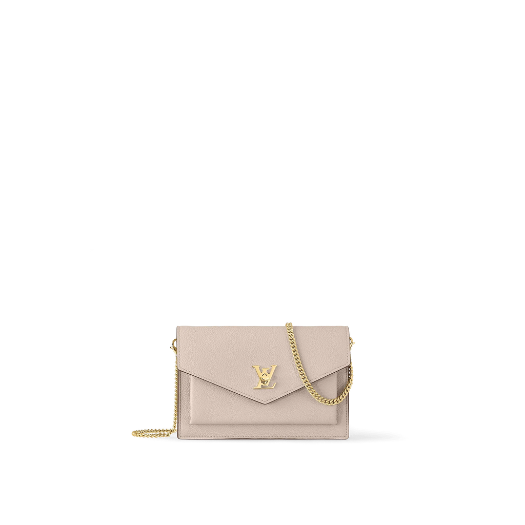 LV MyLockme Chain Pochette - Greige Beige — view 2