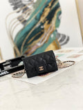Chanel Mini Wallet On Chain Caviar Leather — view 2