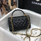 Chanel Mini Flap Bag with Top Handle Caviar — view 3