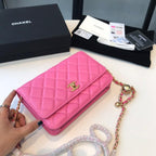 Chanel Wallet On Chain Pink — view 6