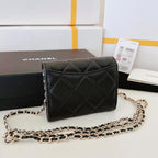 Chanel Mini Wallet On Chain Caviar Leather — view 3