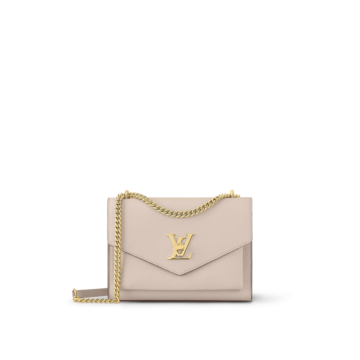 LV MyLockme Medium Bag - Greige Gray / Beige — view 2