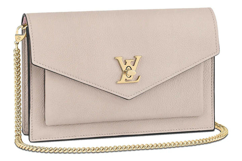 LV MyLockme Medium Bag - Greige Gray / Beige — view 1