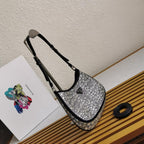 Prada Cleo Satin Bag with Crystals — view 7