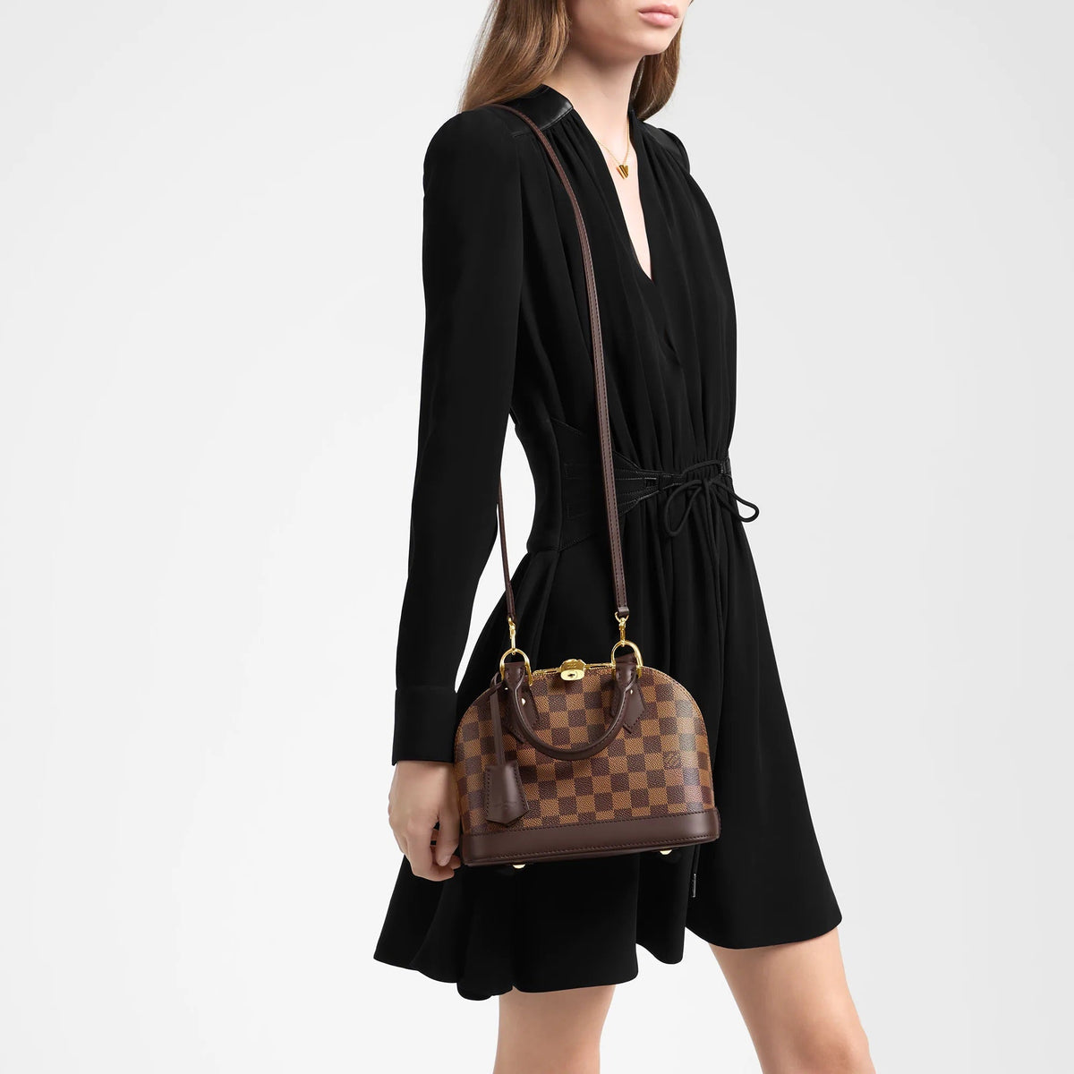 Louis Vuitton Alma BB Damier Ebene Handbag — view 7