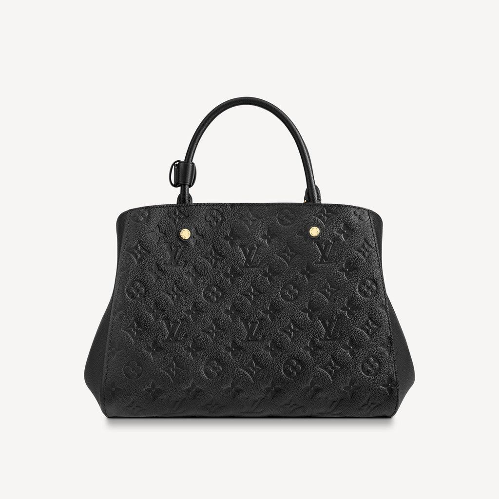 Louis Vuitton Montaigne MM Black Handbag — view 3