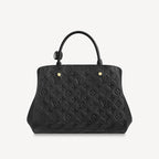 Louis Vuitton Montaigne MM Black Handbag — view 3