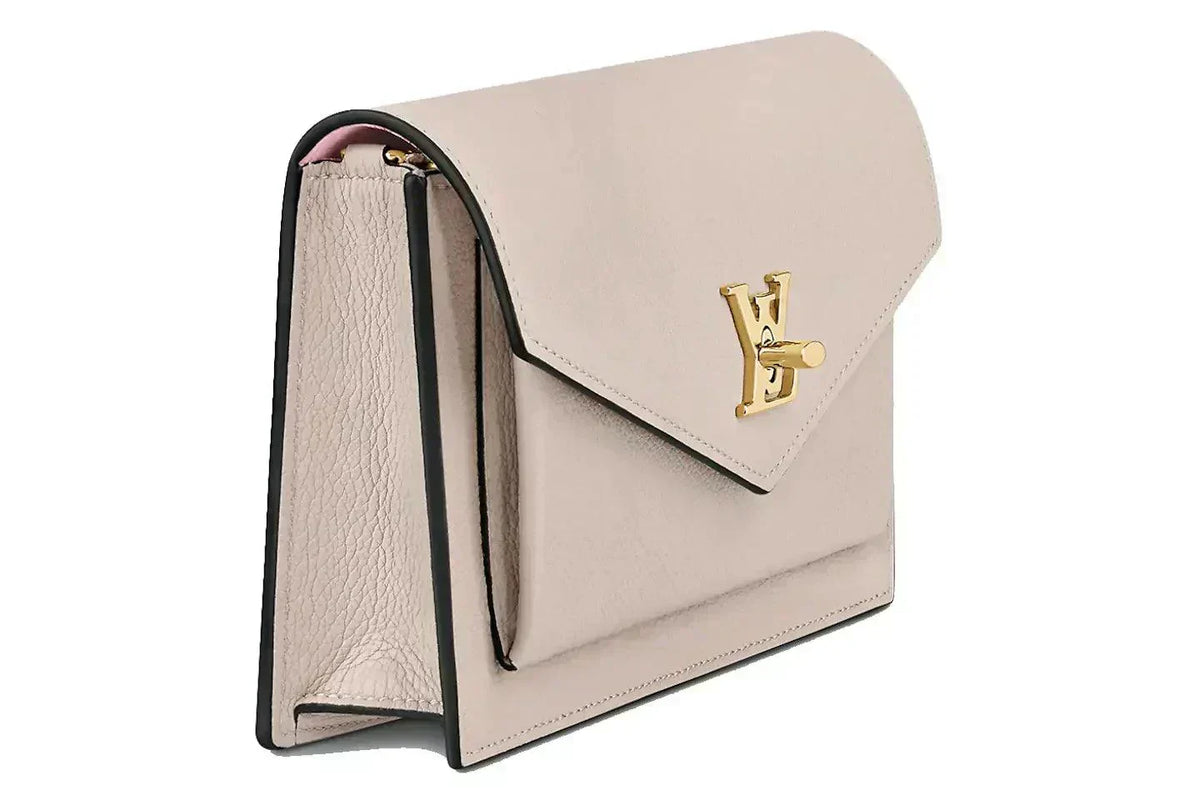 LV MyLockme Medium Bag - Greige Gray / Beige — view 3
