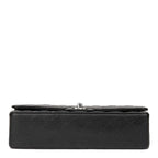 Chanel Classic Flap Bag with Silver Hardware - Black — view 4