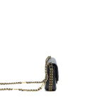 Chanel 23c Mini Flap Bag Chain Grained Calfskin Black — view 11