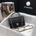 Chanel Mini Flap Bag with Top Handle Caviar — view 1