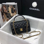 Chanel Mini Flap Bag with Top Handle Caviar — view 1