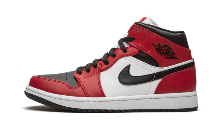 Jordan 1 Mid Chicago Black Toe 554724 — view 3