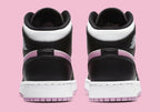 Jordan 1 Mid White Black Light Arctic Pink — view 2