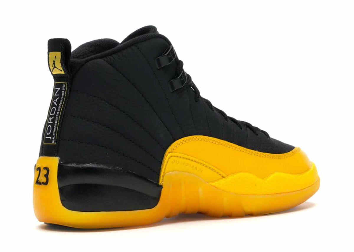 Jordan 12 Retro Black University Gold — view 3