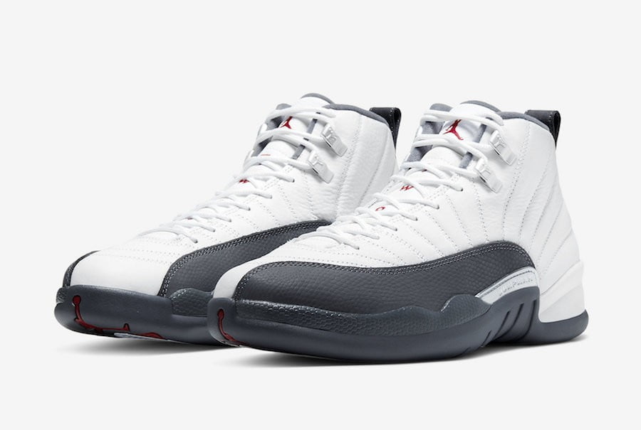 Jordan 12 Retro White Dark Grey — view 1