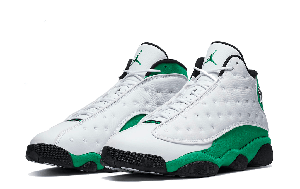 Jordan 13 Retro White Lucky Green — view 1