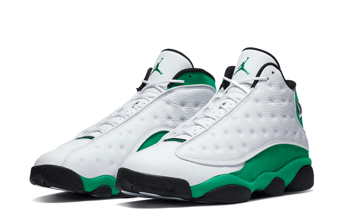 Jordan 13 Retro White Lucky Green — view 1