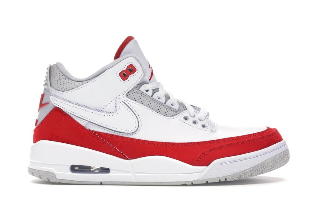 Jordan 3 Retro Tinker White University Red — view 1