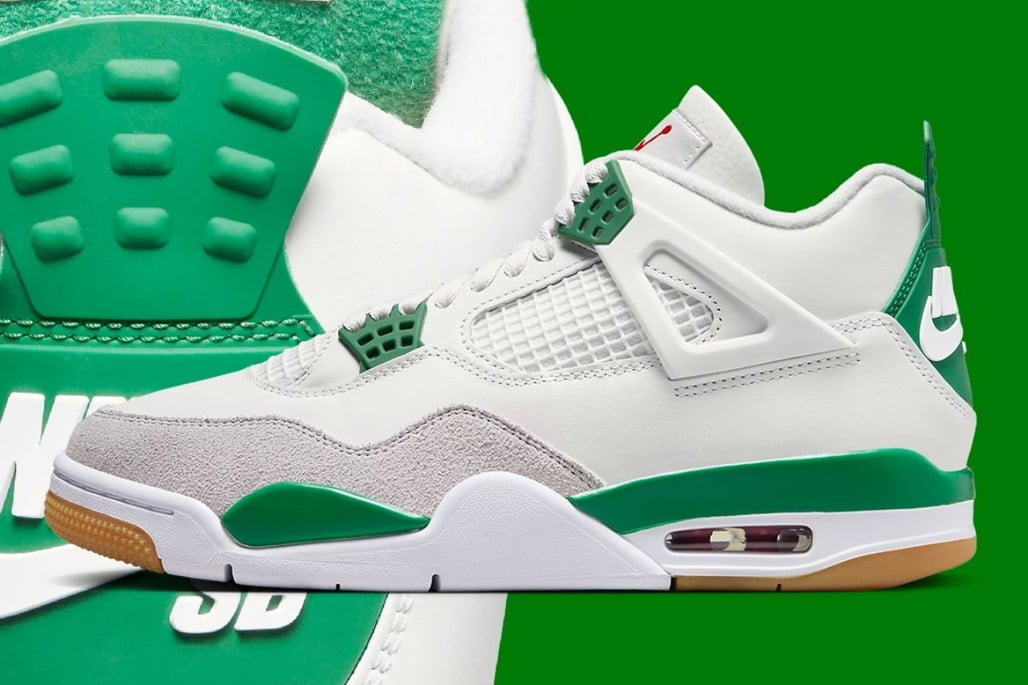 Jordan 4 Retro SB Pine Green — view 2