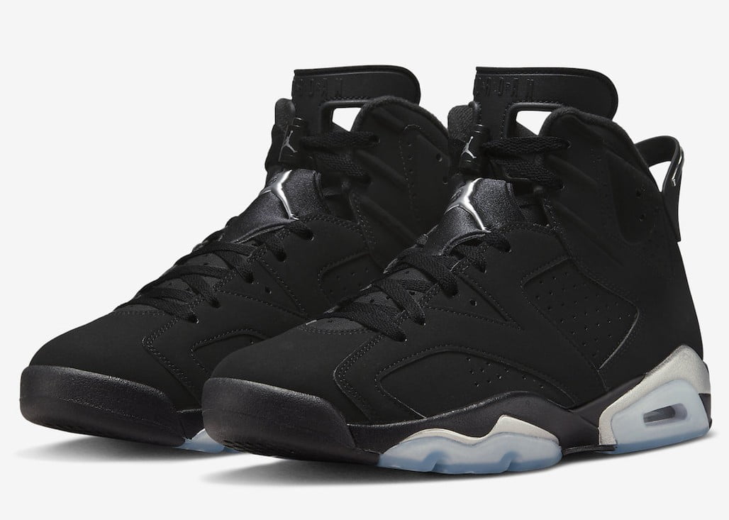 Jordan 6 Retro Chrome Metallic Silver — view 1