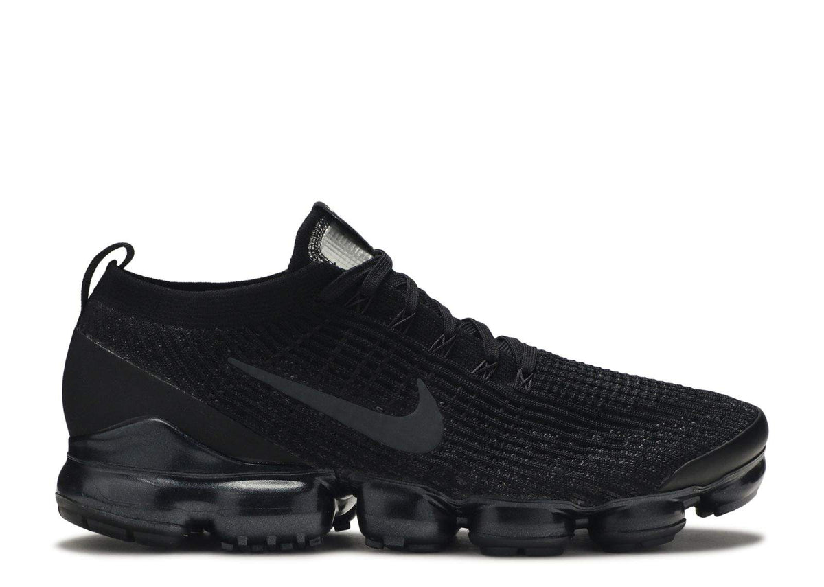Nike Air VaporMax Flyknit 3 ‘Triple Black’ Unfading Sneaker — view 1