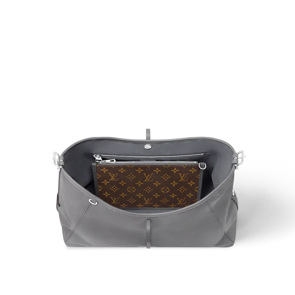 Louis Vuitton Carryall Vibe MM Gray Shoulder Bag — view 3