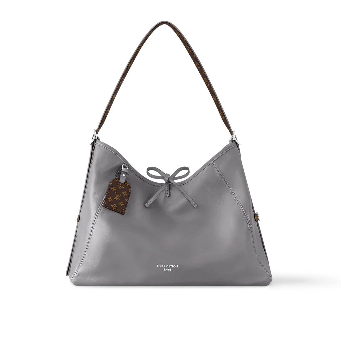 Louis Vuitton Carryall Vibe MM Gray Shoulder Bag — view 2