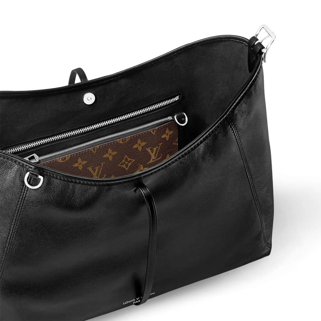 Louis Vuitton Carryall Vibe MM Black Handbag — view 5