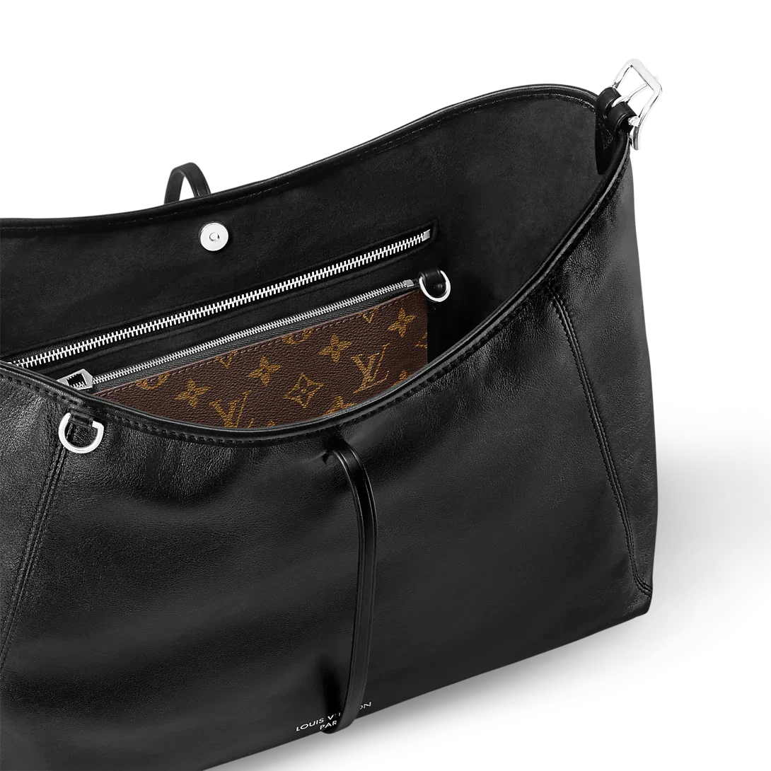 Louis Vuitton Carryall Vibe MM Black Handbag — view 5