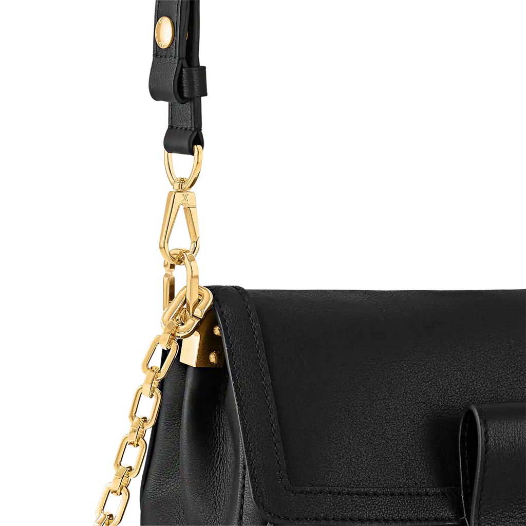Louis Vuitton Dauphine Soft MM Black Handbag — view 6