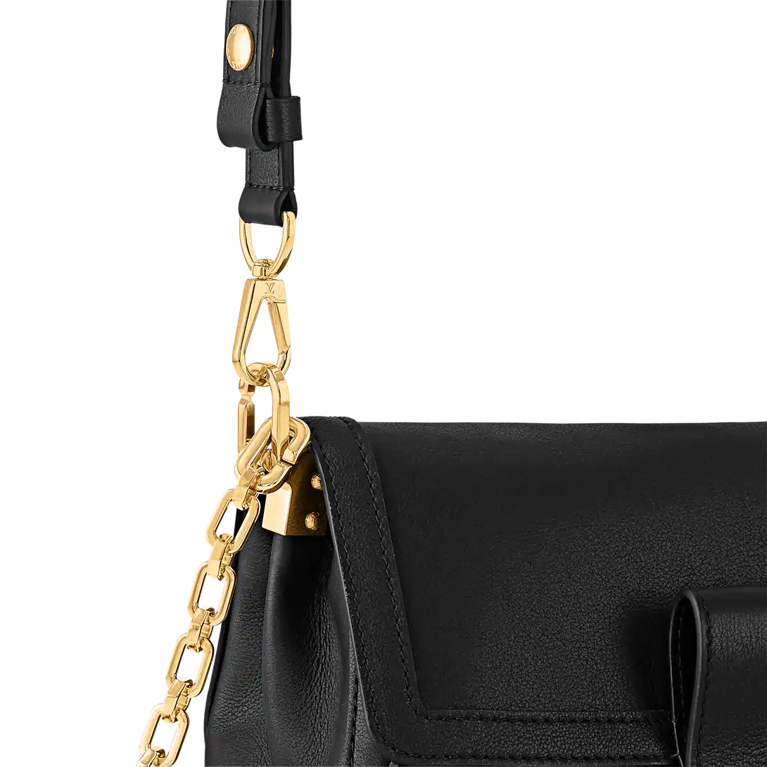 Louis Vuitton Dauphine Soft MM Black Handbag — view 6