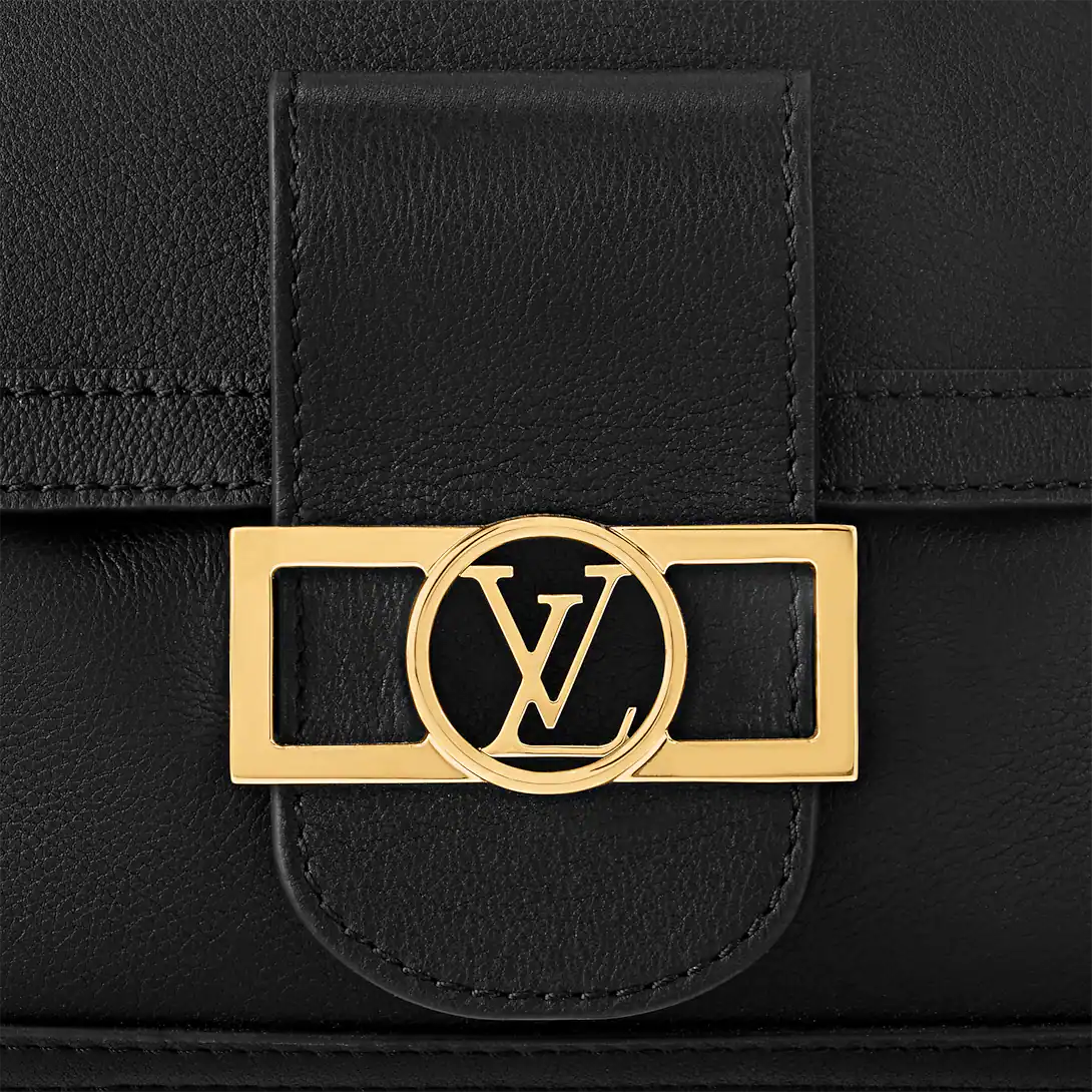 Louis Vuitton Dauphine Soft MM Black Handbag — view 2