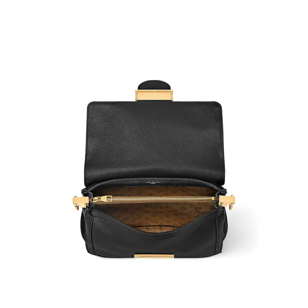 Louis Vuitton Dauphine Soft MM Black Handbag — view 4