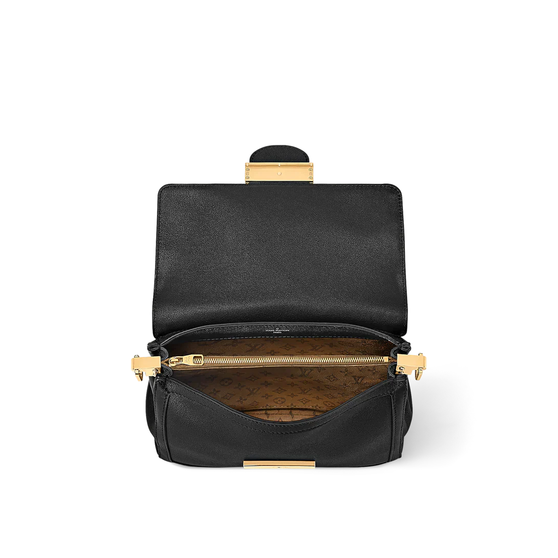 Louis Vuitton Dauphine Soft MM Black Handbag — view 4